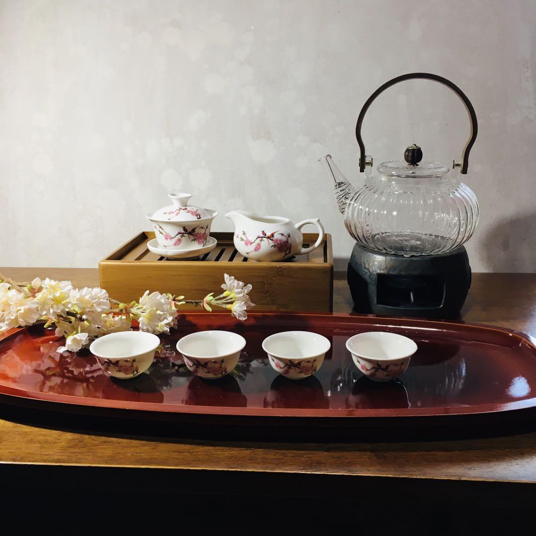 【美品】台湾製　茶盤　茶藝　天然竹　中国茶水盤　工夫茶