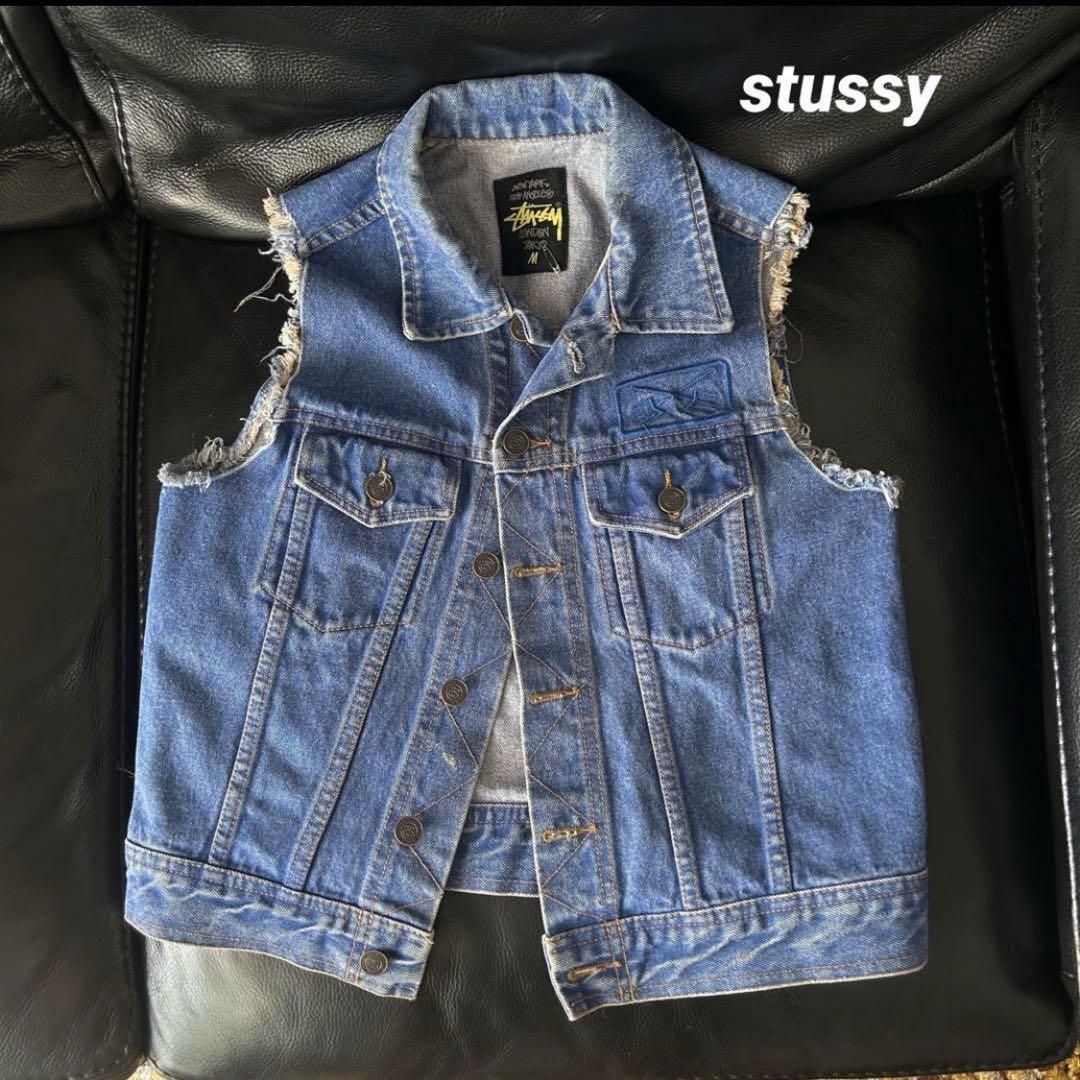 なんでも鑑定団よりも驚き！ Stussy メルカリ - M フリンジ付きデニムベスト ジャケット・アウター