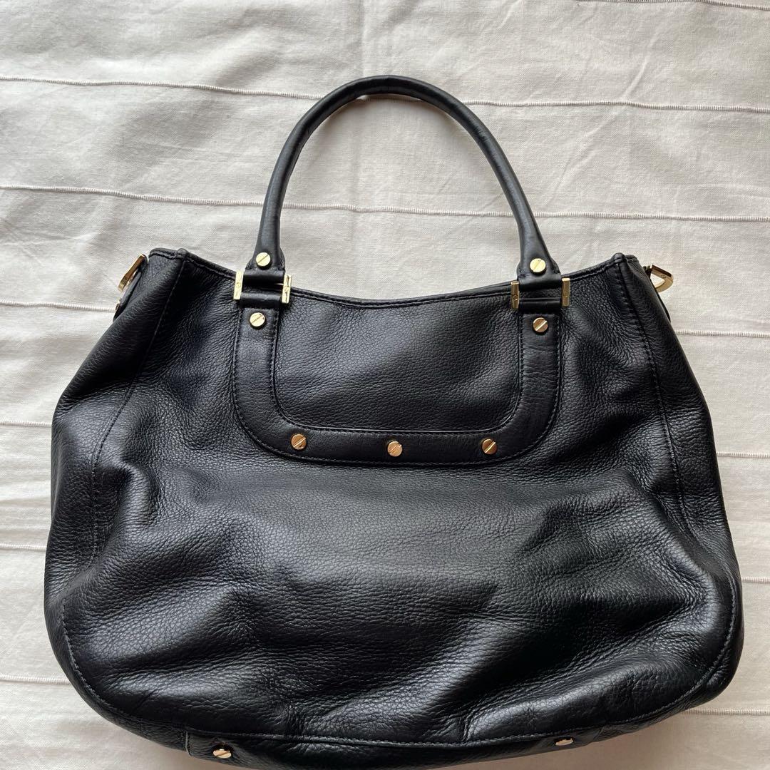 Tory Burch ブラックバッグ 保存袋付き Tory Burch 黒 ショルダーバッグ 保存袋付き レザー ワンショルダー