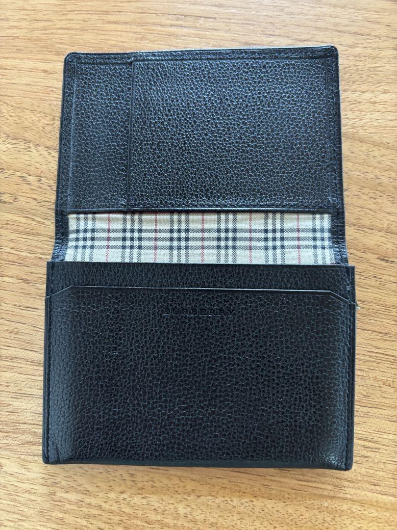 BURBERRY ブラックレザー 名刺入れ バーバリー BURBERRY カードケース 名刺入れ 8083772 A1189 B