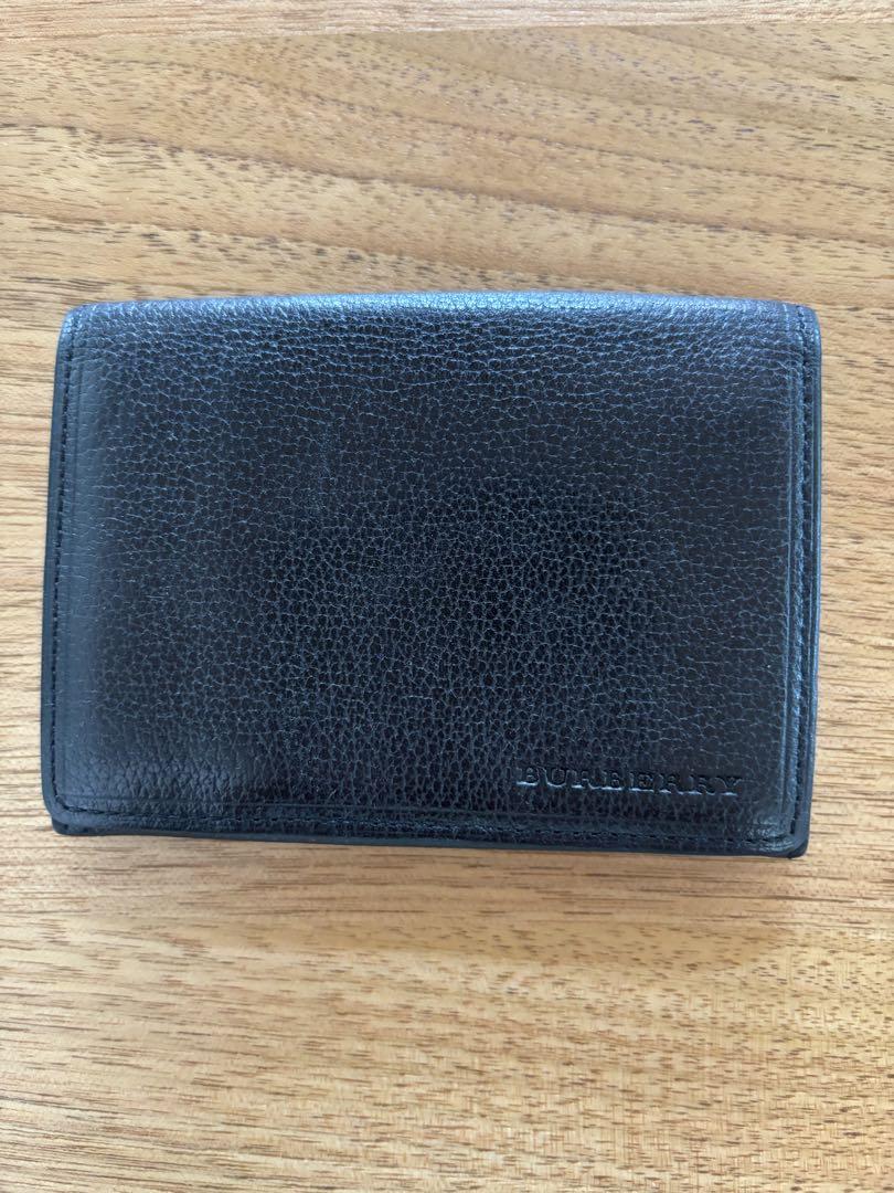 Burberry(バーバリー)黒レザー 名刺入れ - メルカリ