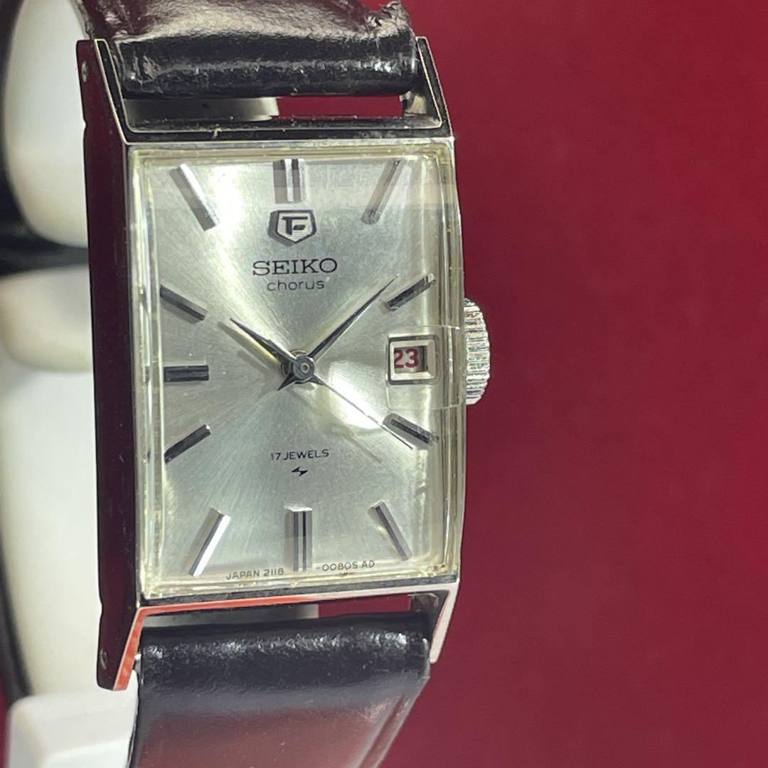 貴重 未使用 60s SEIKO コーラス カレンダー 手巻 日本製 腕時計