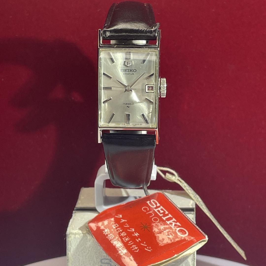 貴重 未使用 60s SEIKO コーラス カレンダー 手巻 日本製 腕時計
