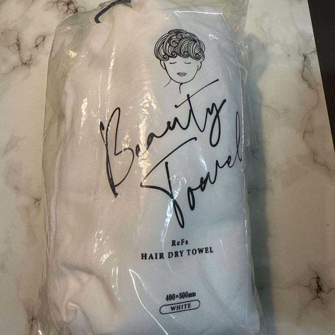 未使用品】ReFa Beauty Towel ヘアドライタオル ホワイト - メルカリ