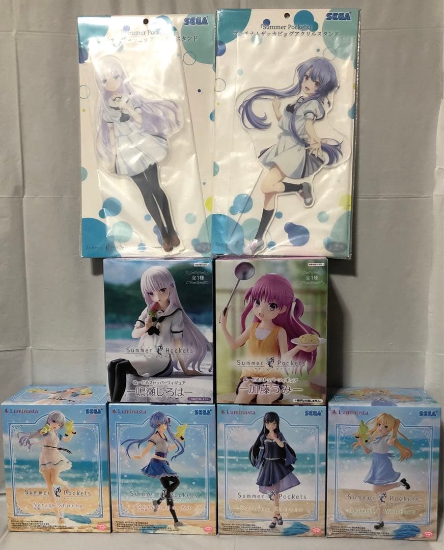 SummerPockets フィギュア アクリルスタンド 8点セット