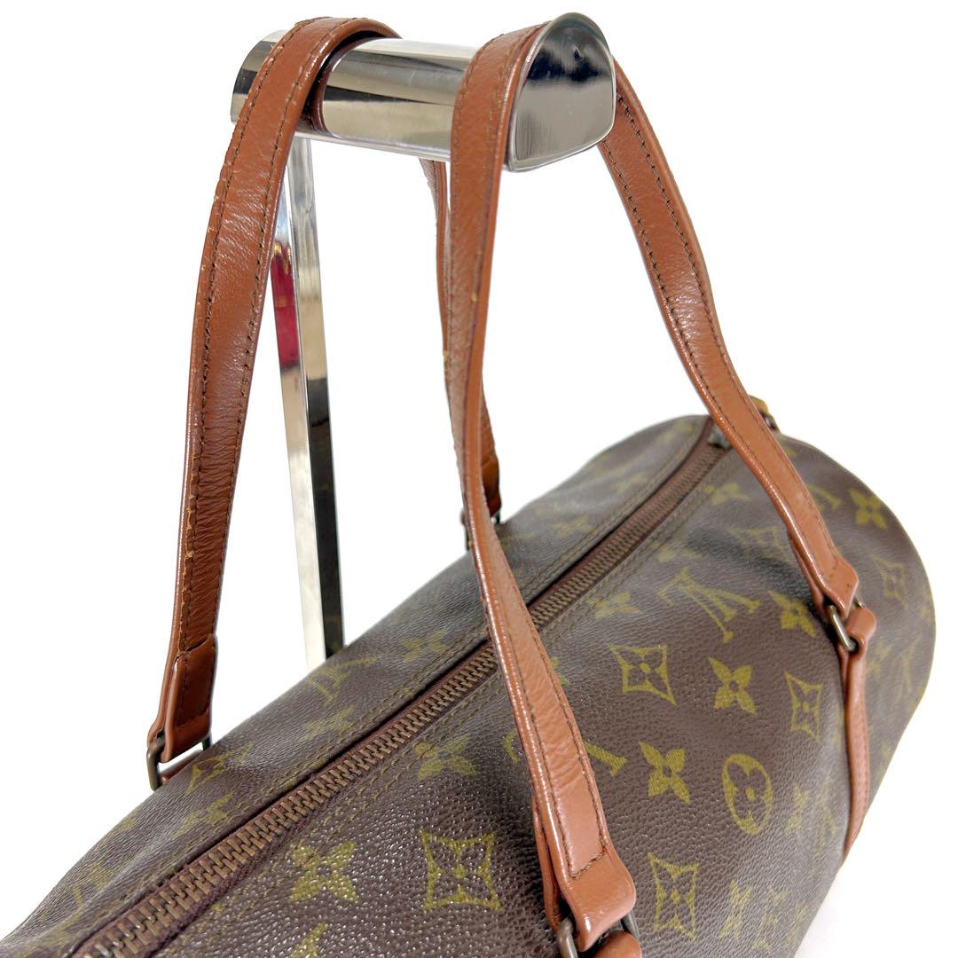 LOUIS VUITTON モノグラムレザー ハンドバッグ パピヨン30 筒形 LOUIS VUITTON モノグラムレザー ハンドバッグ パピヨン30 筒形