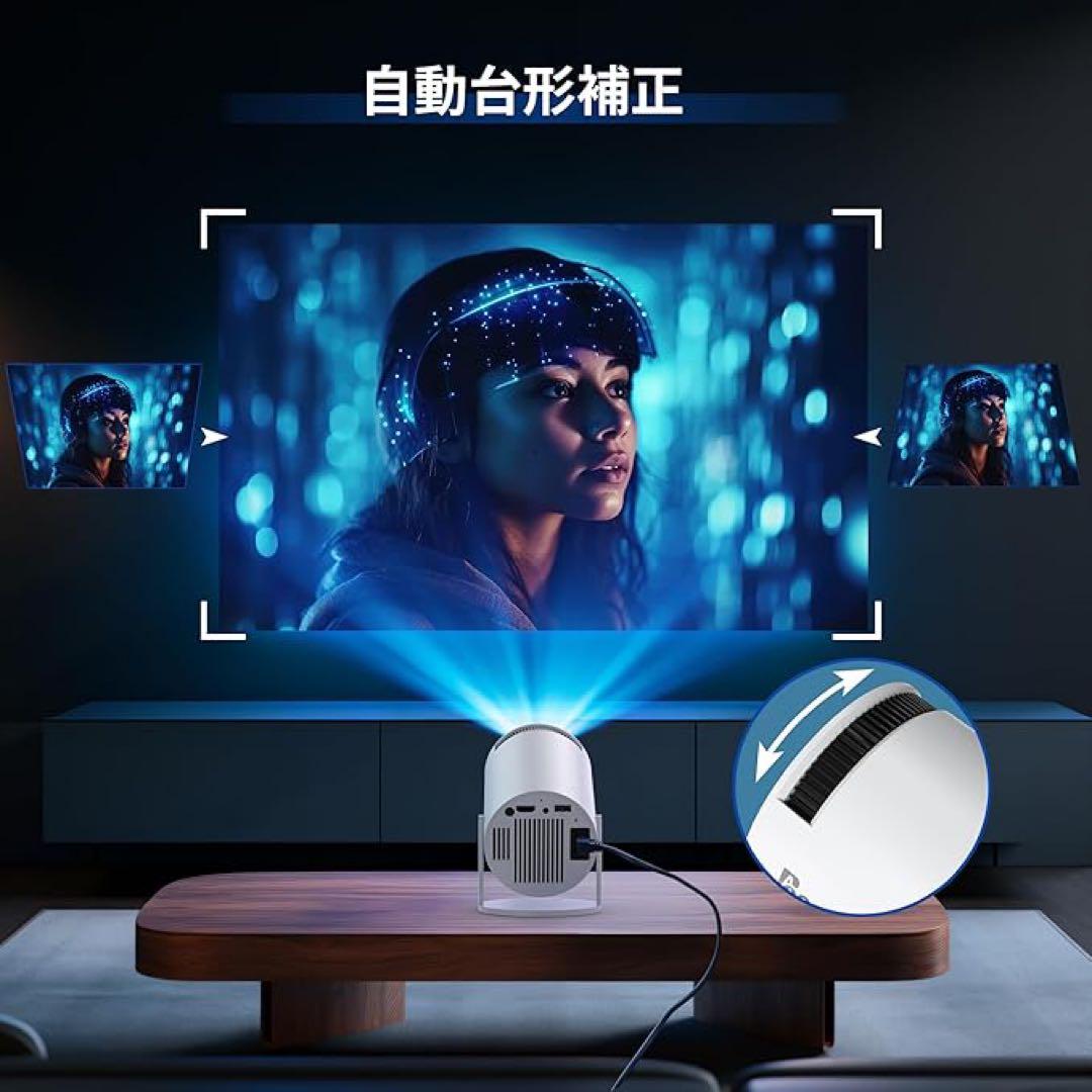 プロジェクター 小型　180°高輝度 4K 5GWiFi Bluetooth