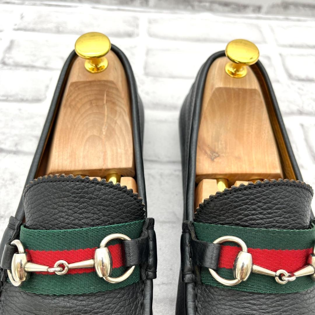 グッチ ドライビングシューズ ローファー シェリーライン ホース