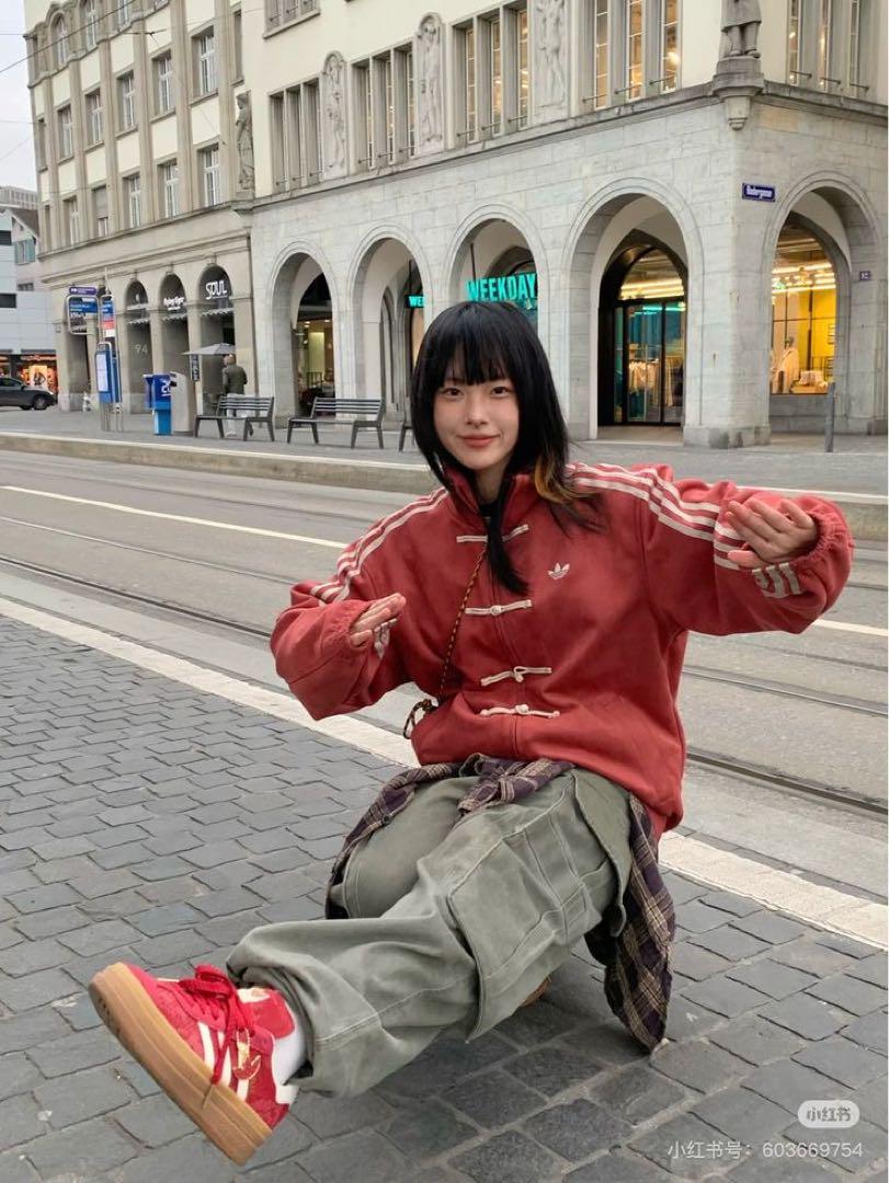 adidas アディダス 中国限定 蛇年 トラックジャケット 男女兼用 レッド Adidas 中国限定 蛇年 トラックジャケット レッド