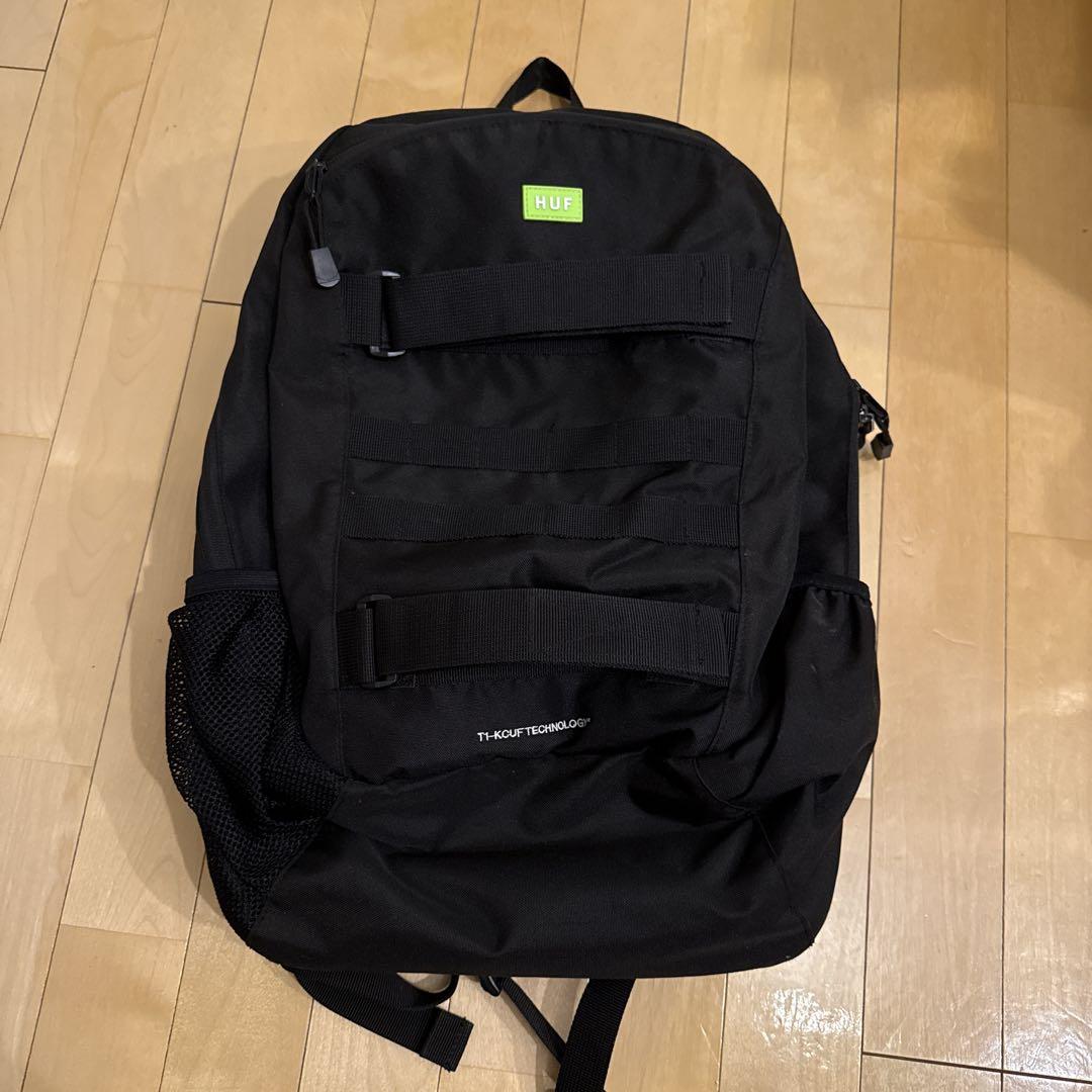 HUF ブラックリュック HUF ハフ リュック メンズ レディース バック バックパック 通勤