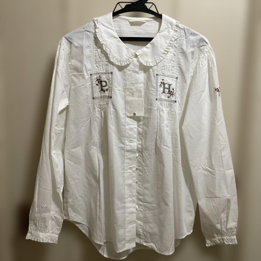 新品】Pink House フリル襟 ホワイトシャツ - メルカリ
