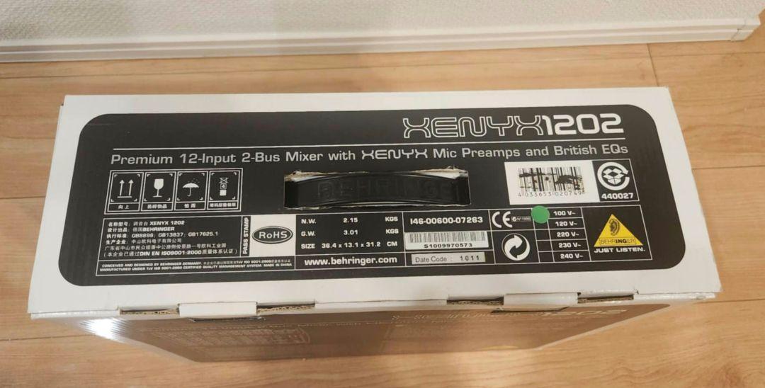 Behringer xenyx 1202 アナログ・ミキサー