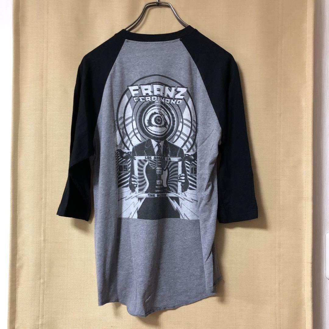 メキシコ製 古着　FRANZ FERDINAND七分  ラグランバンドTシャツ