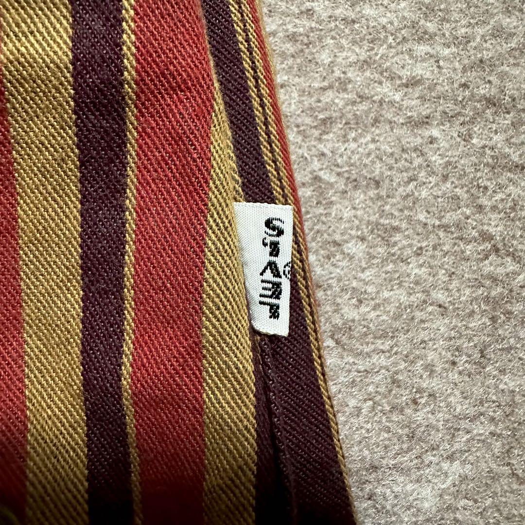 Levi's デニムベスト BIGE ストライプ リバーシブル 濃紺 70s 画像12