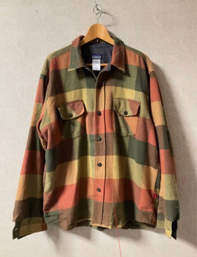 patagonia チェック柄 長袖シャツ LL・patagonia