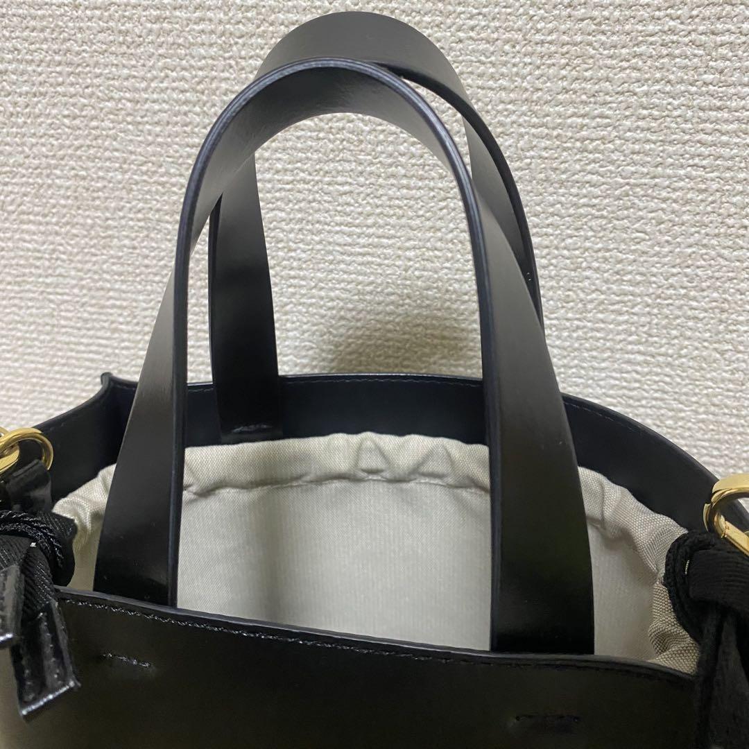 【MARNI】ブラック レザー製 Museoミニバッグ