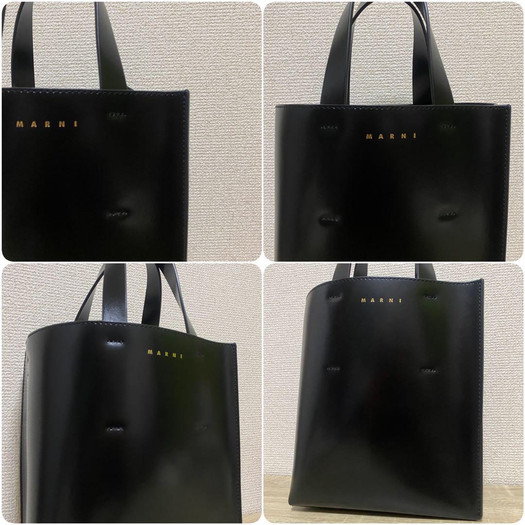 【MARNI】ブラック レザー製 Museoミニバッグ