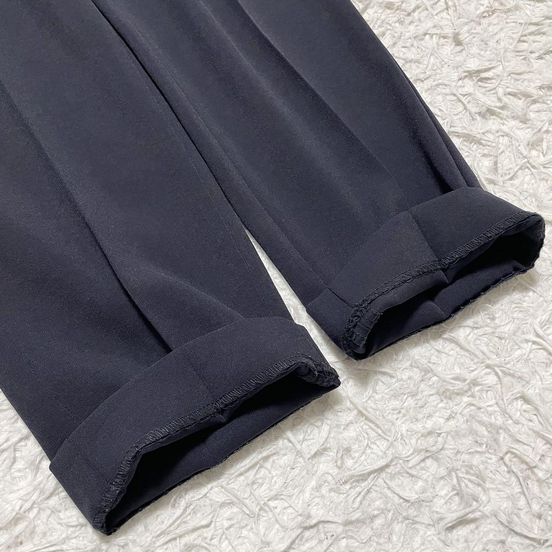 極美品✨プラステ セットアップ スーツ ノーカラージャケット スラックス 紺色