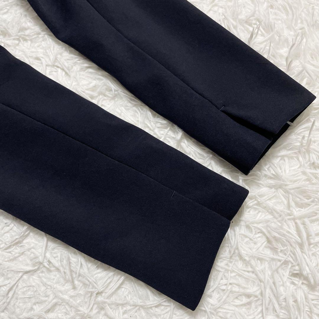 極美品✨プラステ セットアップ スーツ ノーカラージャケット スラックス 紺色