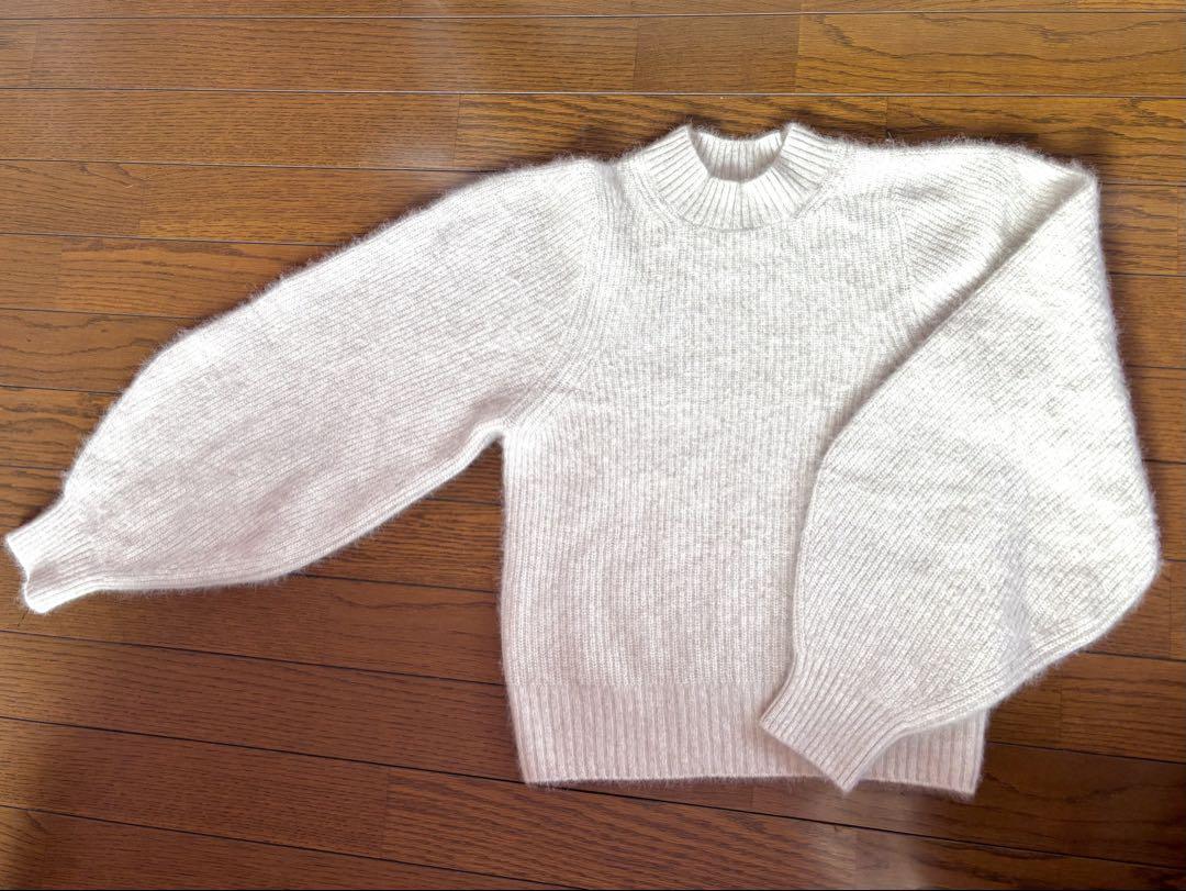 【美品】noble FOX MIX片畦パフスリーブプルオーバー 美品 noble ノーブル FOX MIX片畦パフスリーブプルオーバー Free