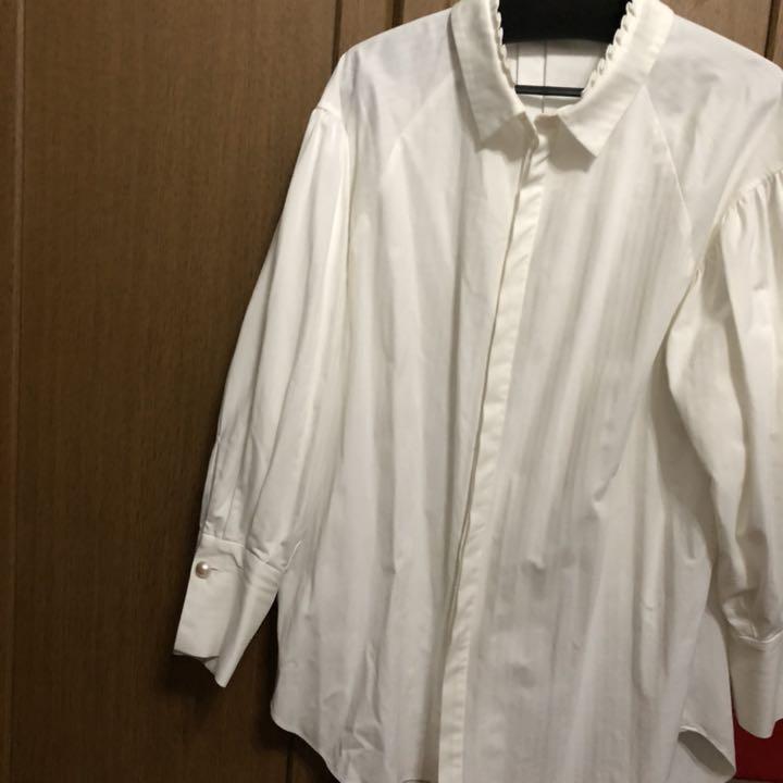 オーバーシルエットシャツ ロングシャツ