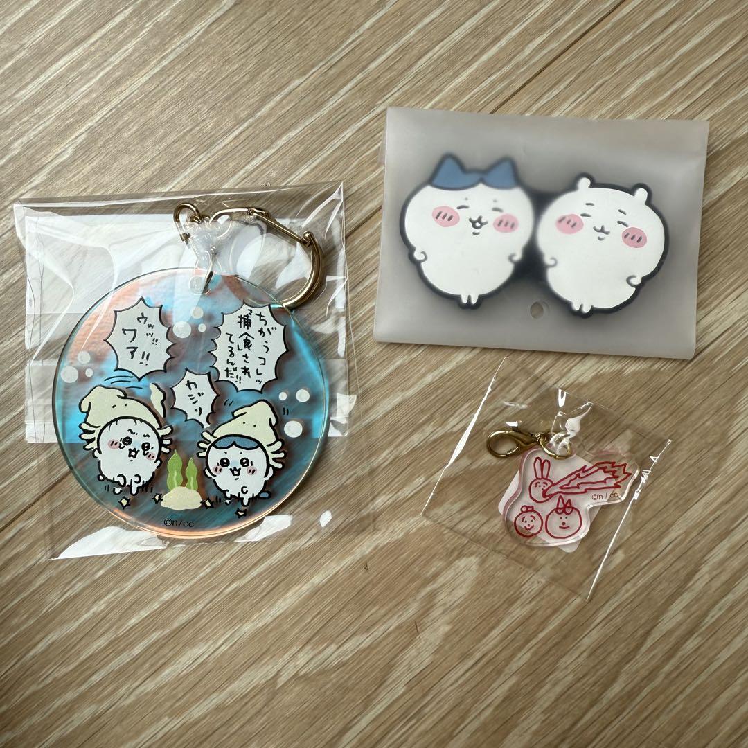 ちいかわ　タワーレコード　タワレコ　アクリルキーホルダー　3点セット ちいかわ」とタワレコが初めてのコラボグッズ！音楽で感動する