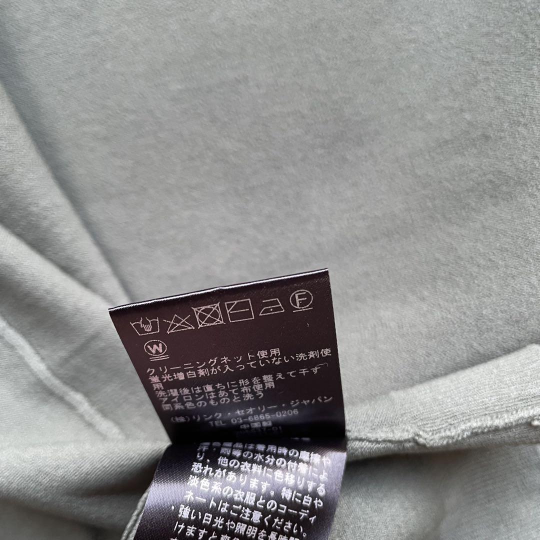 新品　Theory セオリー　ニット　カットソー　半袖　クロスバック　カーキ　S