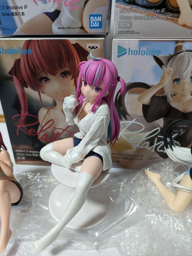 ホロライブ Relax time フィギュア 湊あくあ 白上フブキ すいせい