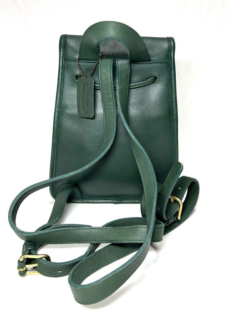 USA製 COACH オールド コーチ レザー リュックサック 茶☆9960