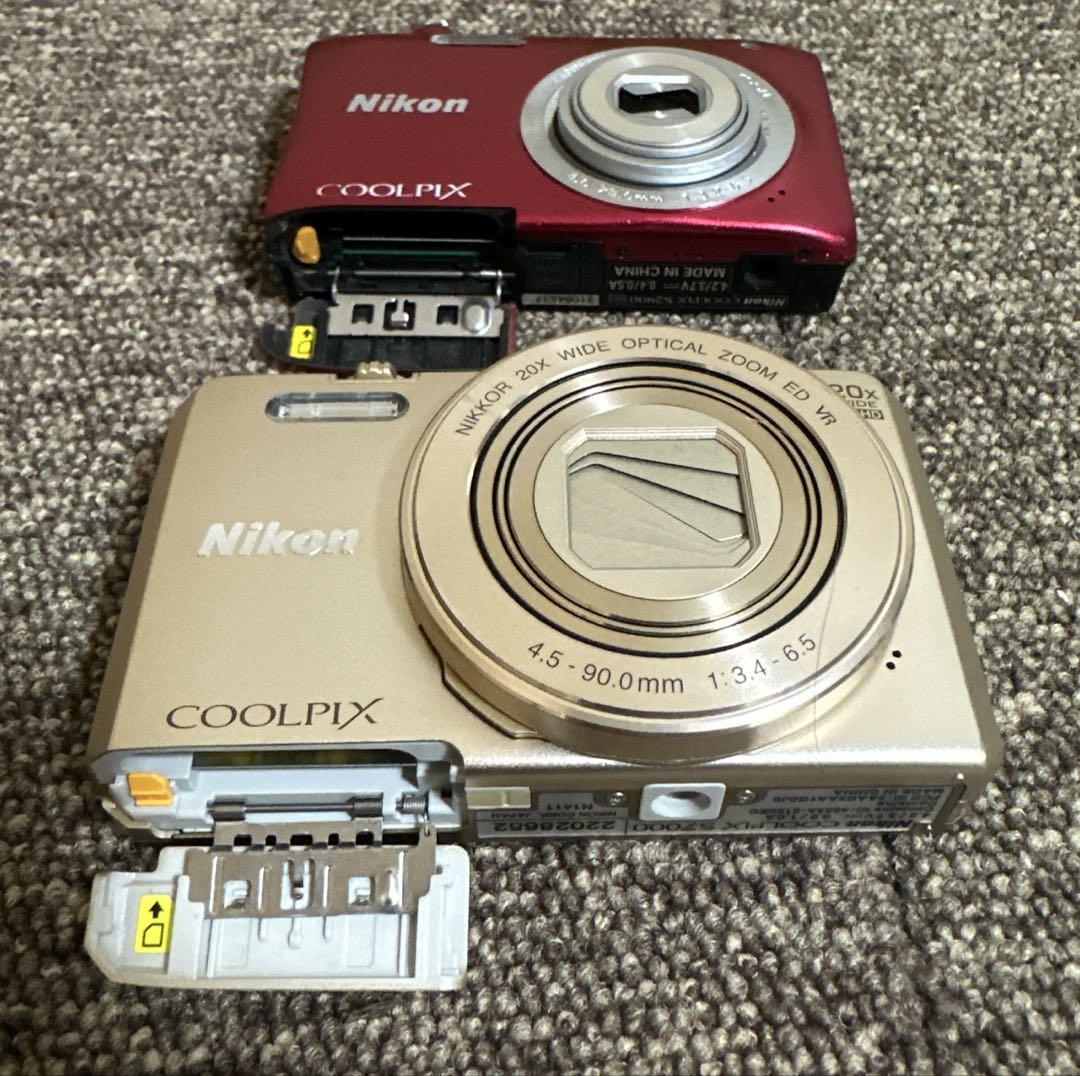 ニコン】デジタルカメラ COOLPIX S7000/S2900ジャンクまとめ