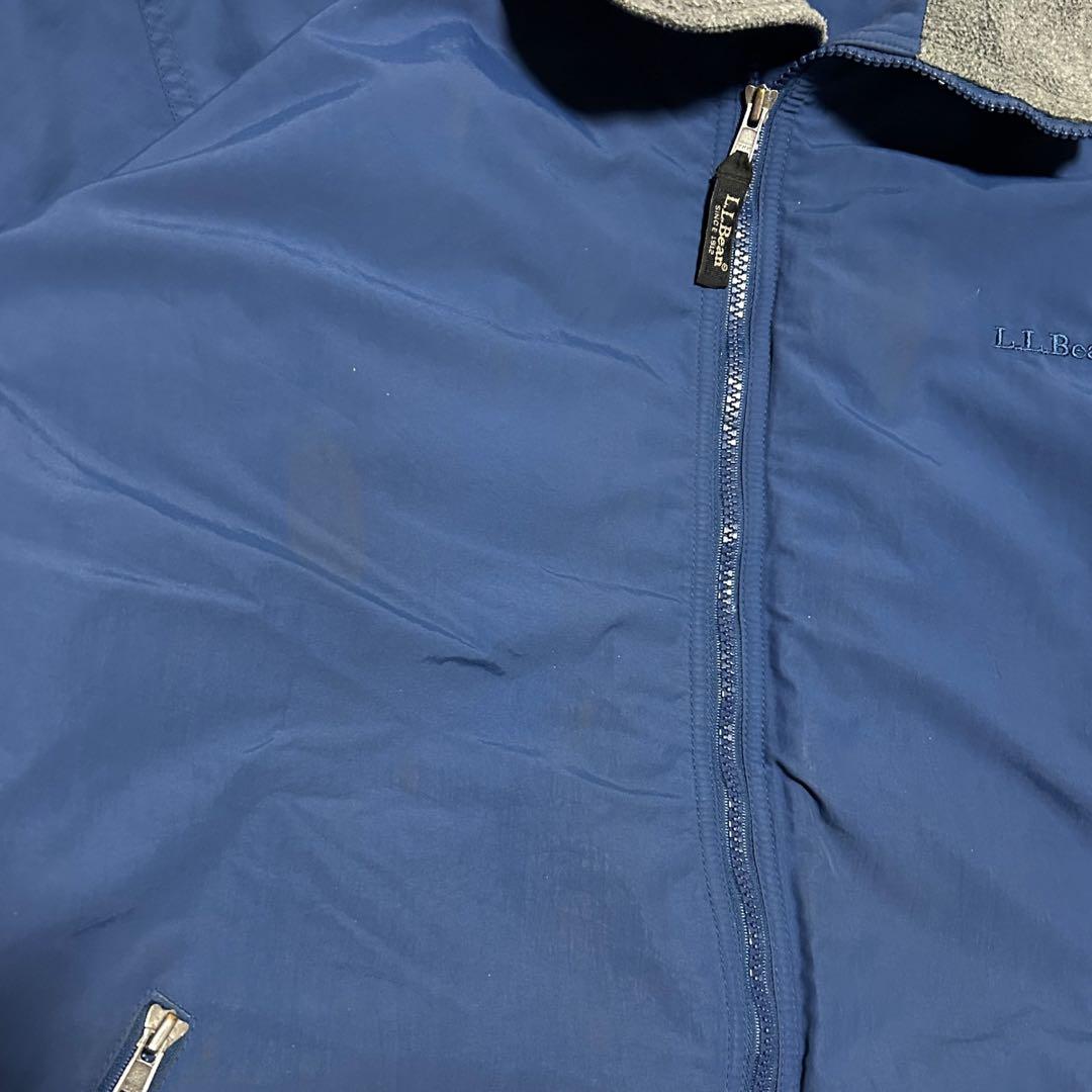 80s〜90s エルエルビーン ウォームアップジャケット 裏フリース USA製 80s L.L.Bean Warm-Up Jacket 青 M エルエルビーン