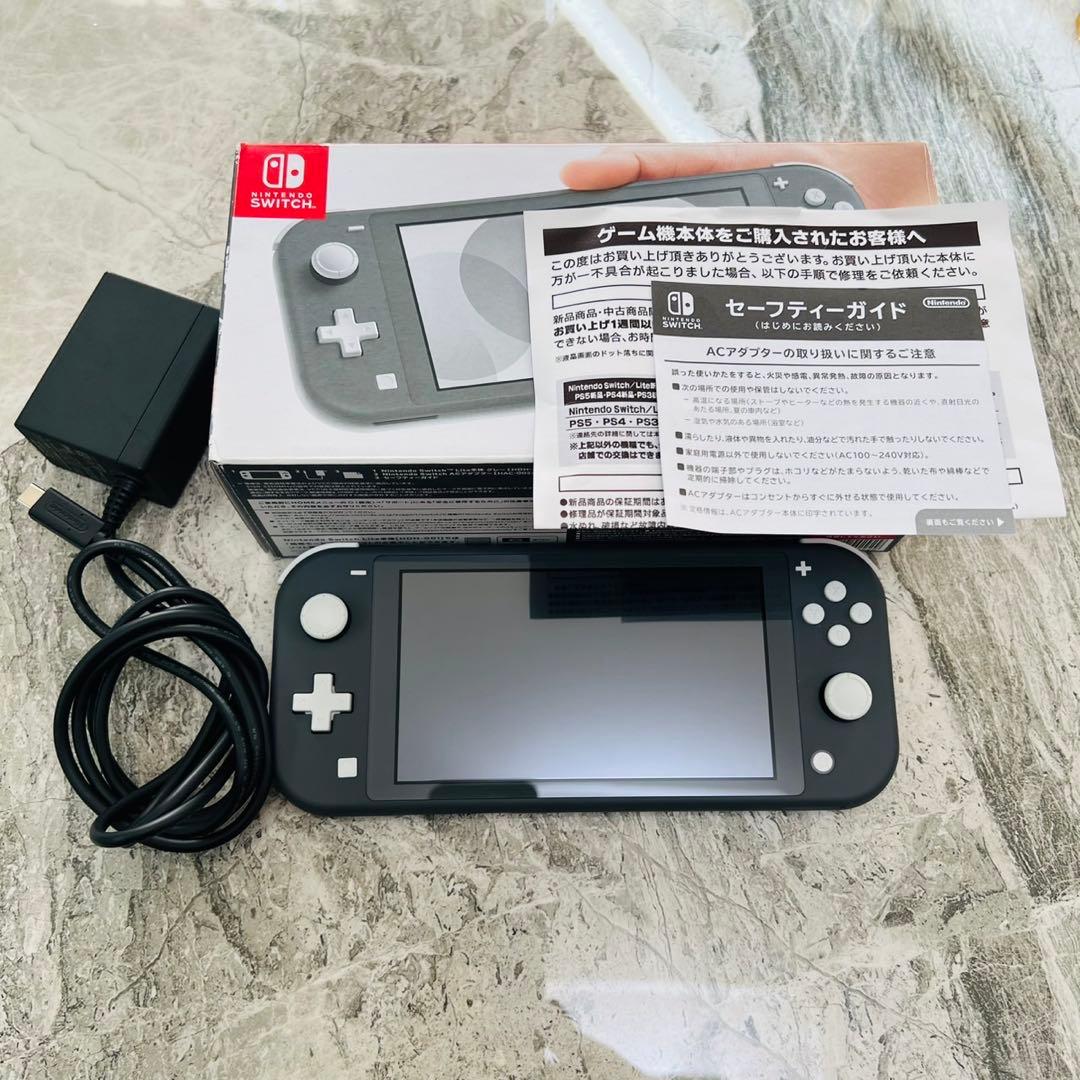 完動品 Nintendo Switch Lite ブラック 本体