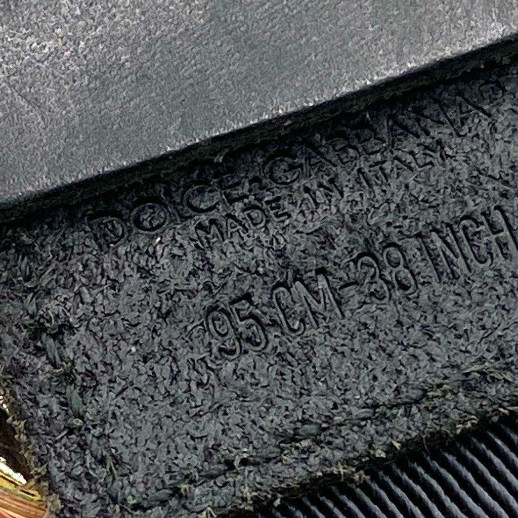 ドルチェアンドガッパーナ ロゴ ベルト 黒 箱付き ドルガバ