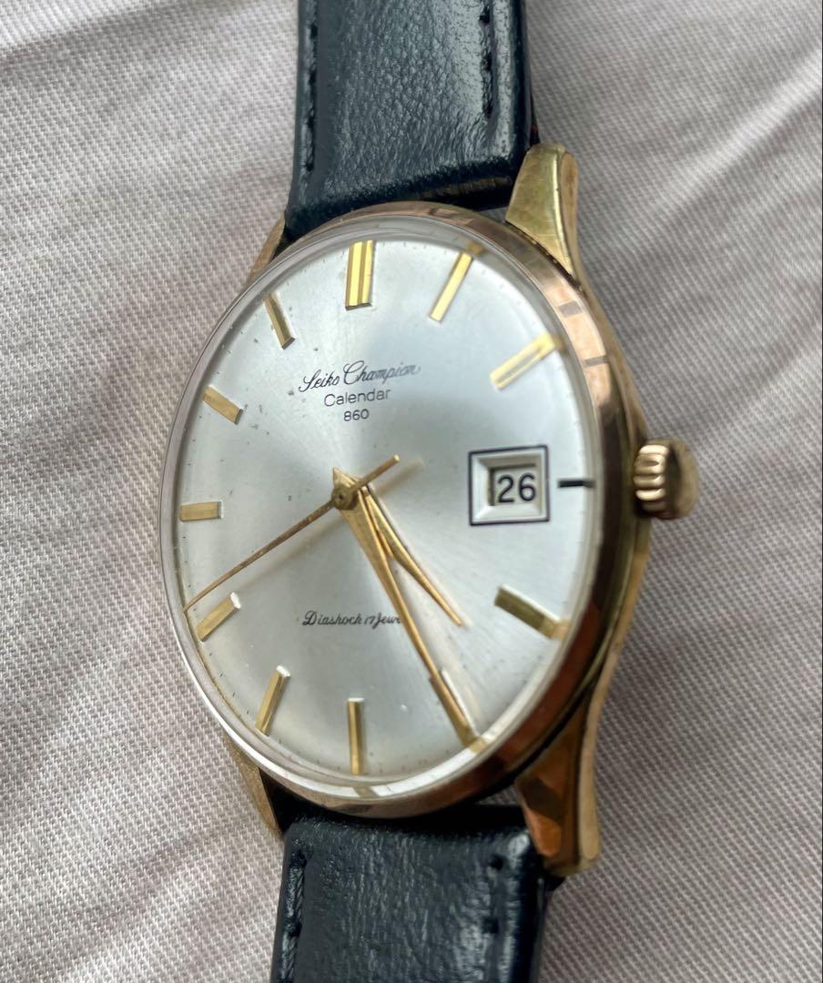 稼働品　SEIKO Champion Calendar 860 手巻き時計
