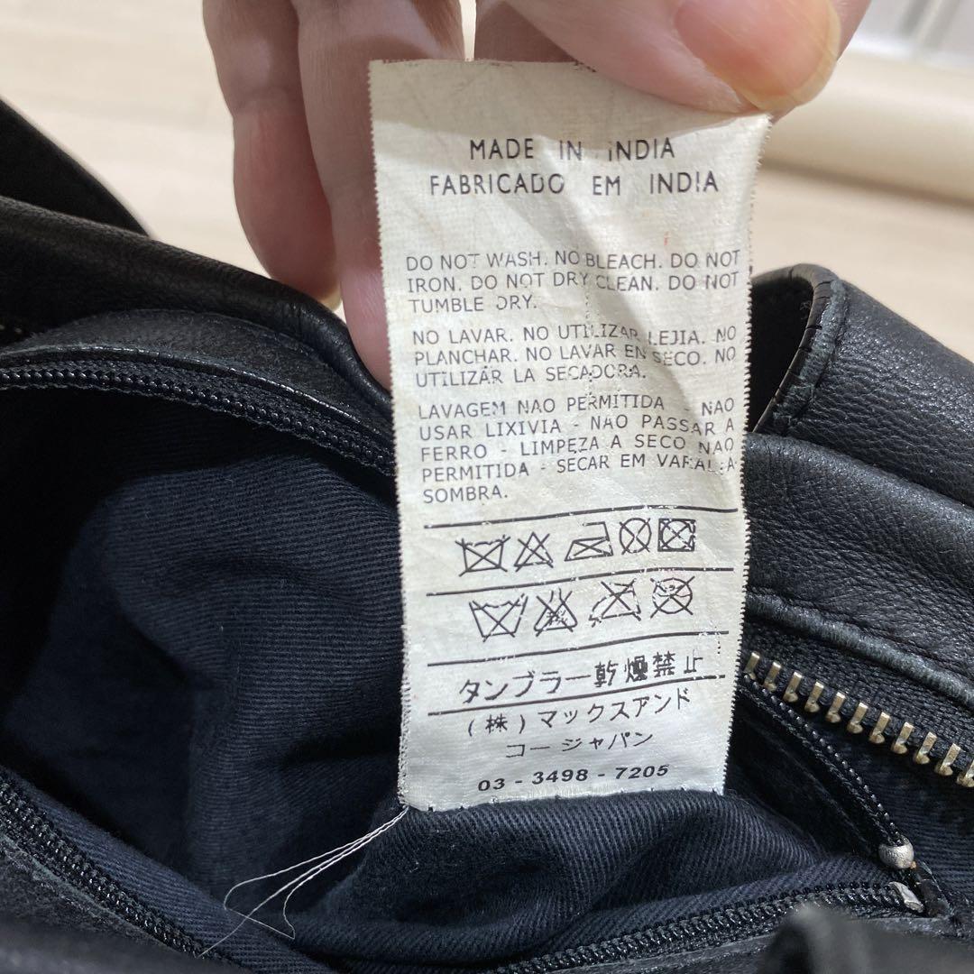 MAX&Co. 黒 レザー バッグ タッセル付き レディース