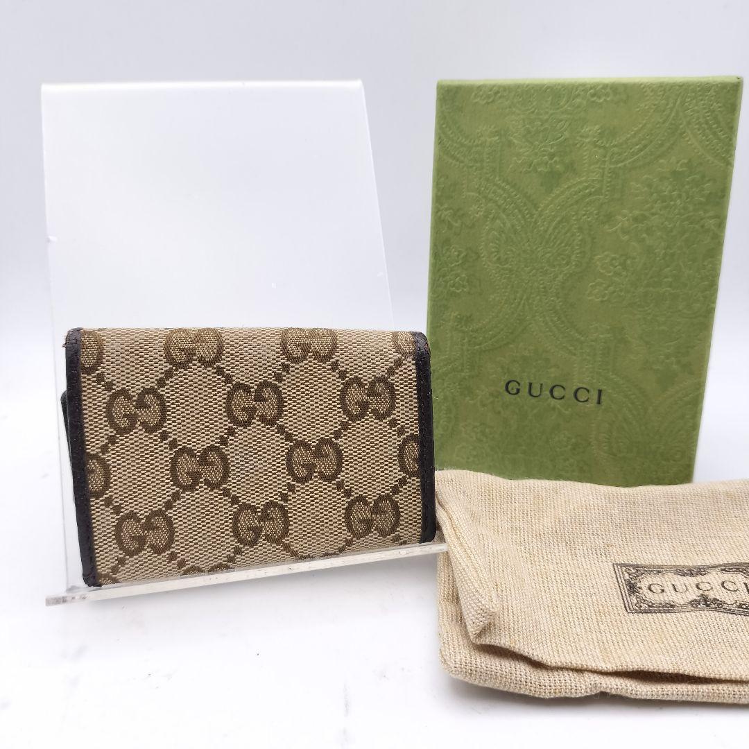 未使用品‼️GUCCI グッチ GGキャンバス ブラウン 6連 キーケース ◎グッチ 6連キーケース GGキャンバス ブラウン - メルカリ
