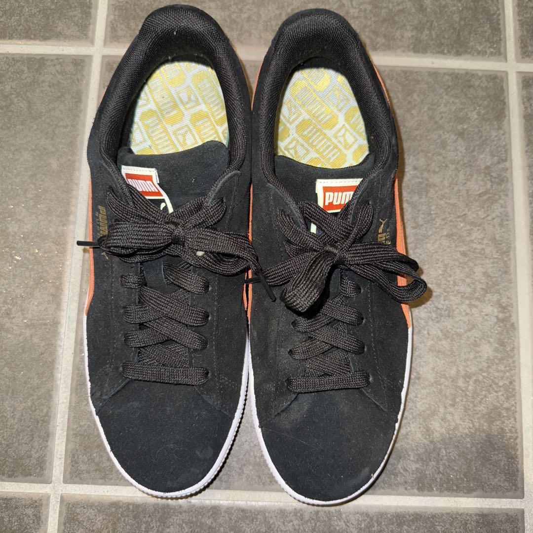 PUMA ブラック/オレンジ スニーカー US 8