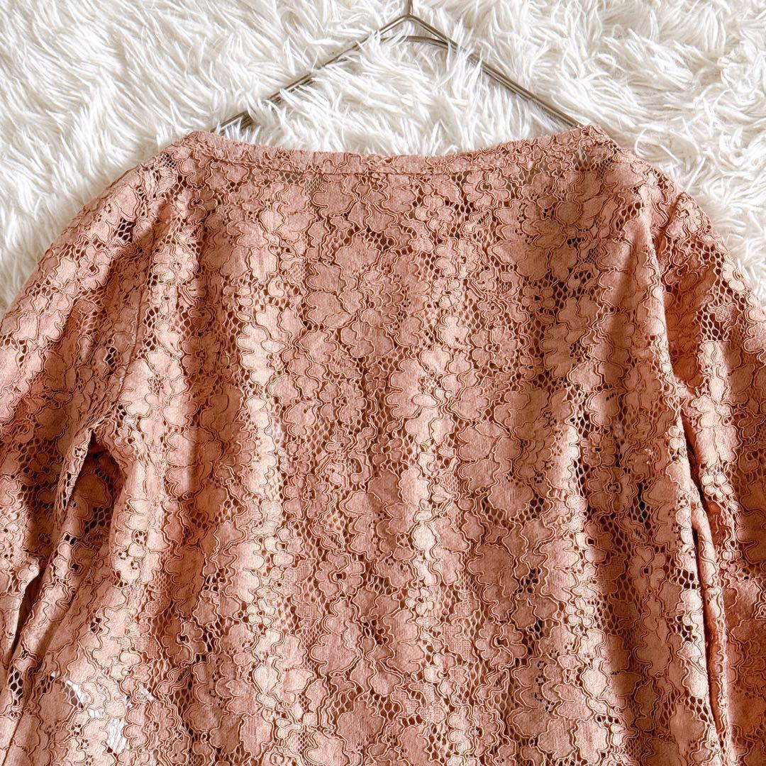 美品✨N°21 ヌメロヴェントゥーノ　花柄レースブラウス　フラワー刺繍