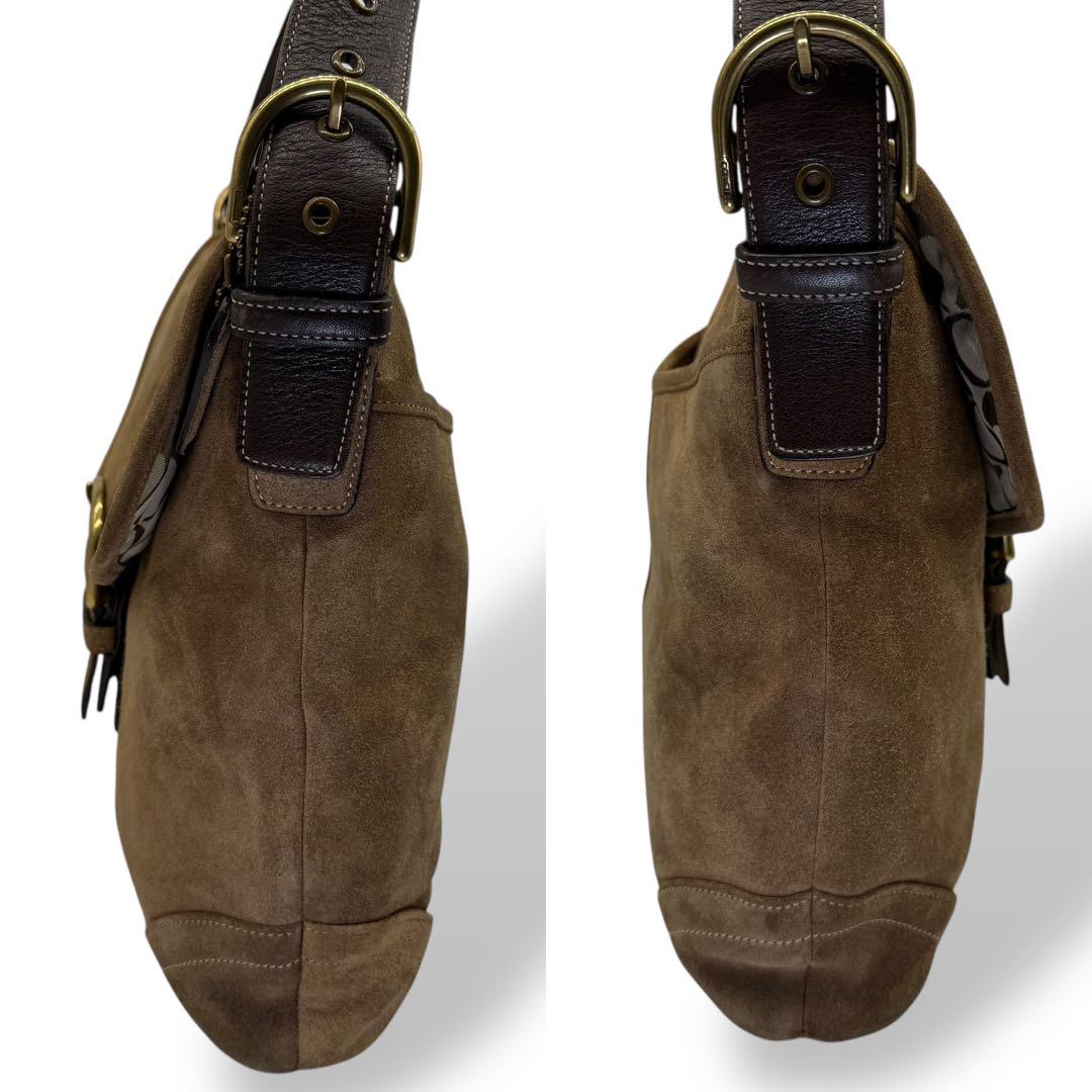 【希少】COACH コーチ ショルダーバッグ ソーホー スエード クロスボディ 希少】COACH コーチ ショルダーバッグ ソーホー スエード クロス