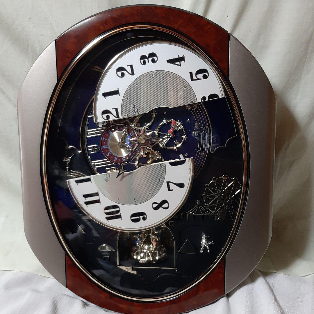 美品◆昭和レトロ◆リズム時計◆スモールワールドからくり時計　4MH751RH