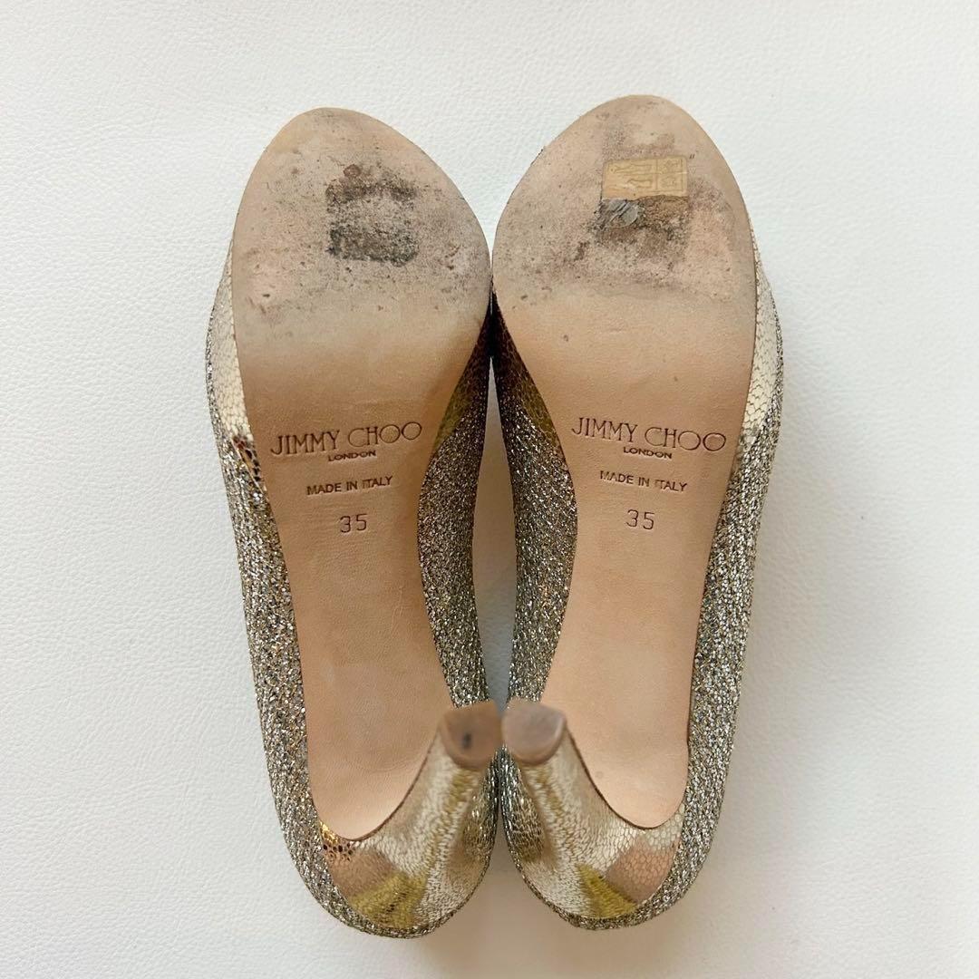 極美品✨ジミーチュウ ALEX120 プラットフォームハイヒール