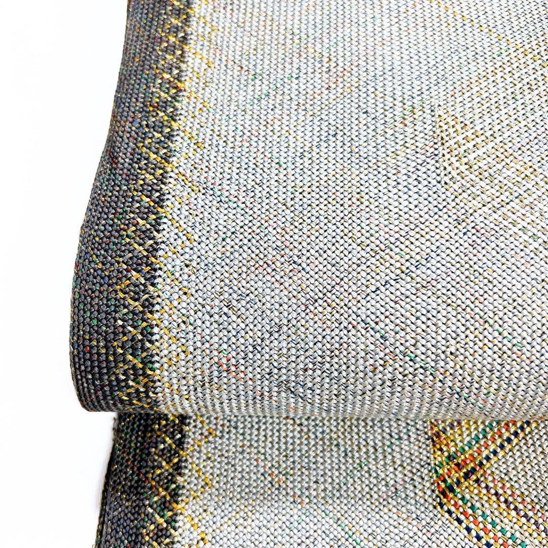 名古屋帯　手組み　縦線模様　着物　093w o