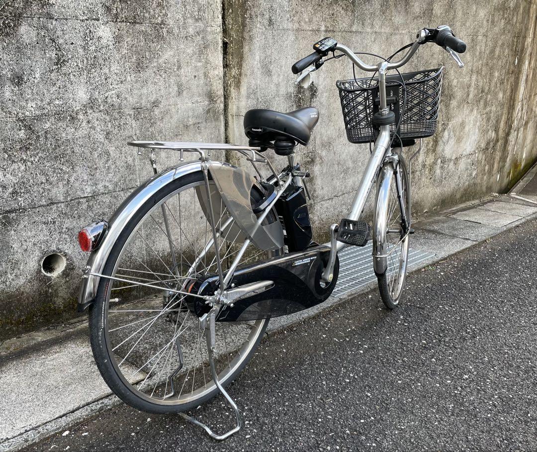 電動アシスト自転車 シルバー バスケット付き