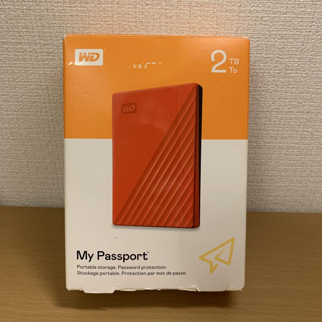 WD My Passport USB3.0 ポータブルハードディスク 2TB