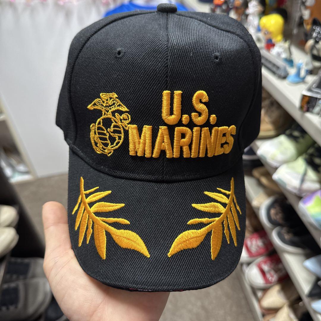 U.S. MARINES 黒キャップ