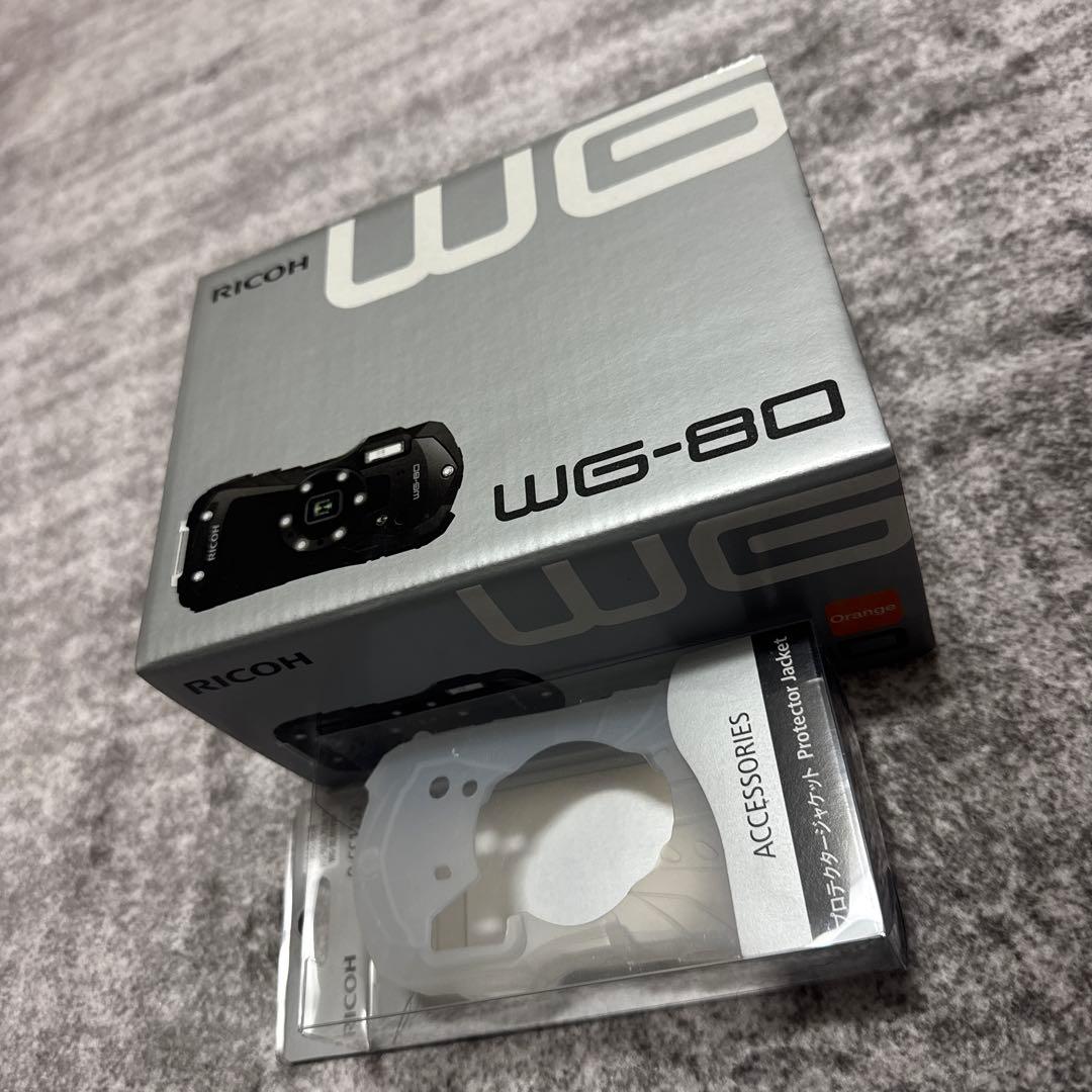 PENTAXリコー WG-80ブラックコンパクトデジタルカメラ ケース