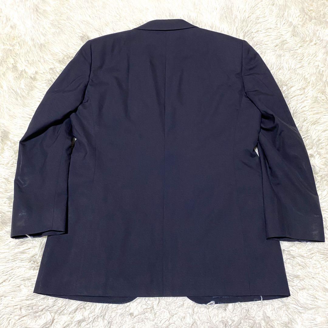 良品✨Burberry テーラード 紺ブレ 金ボタン 羊毛 モヘア M メンズ