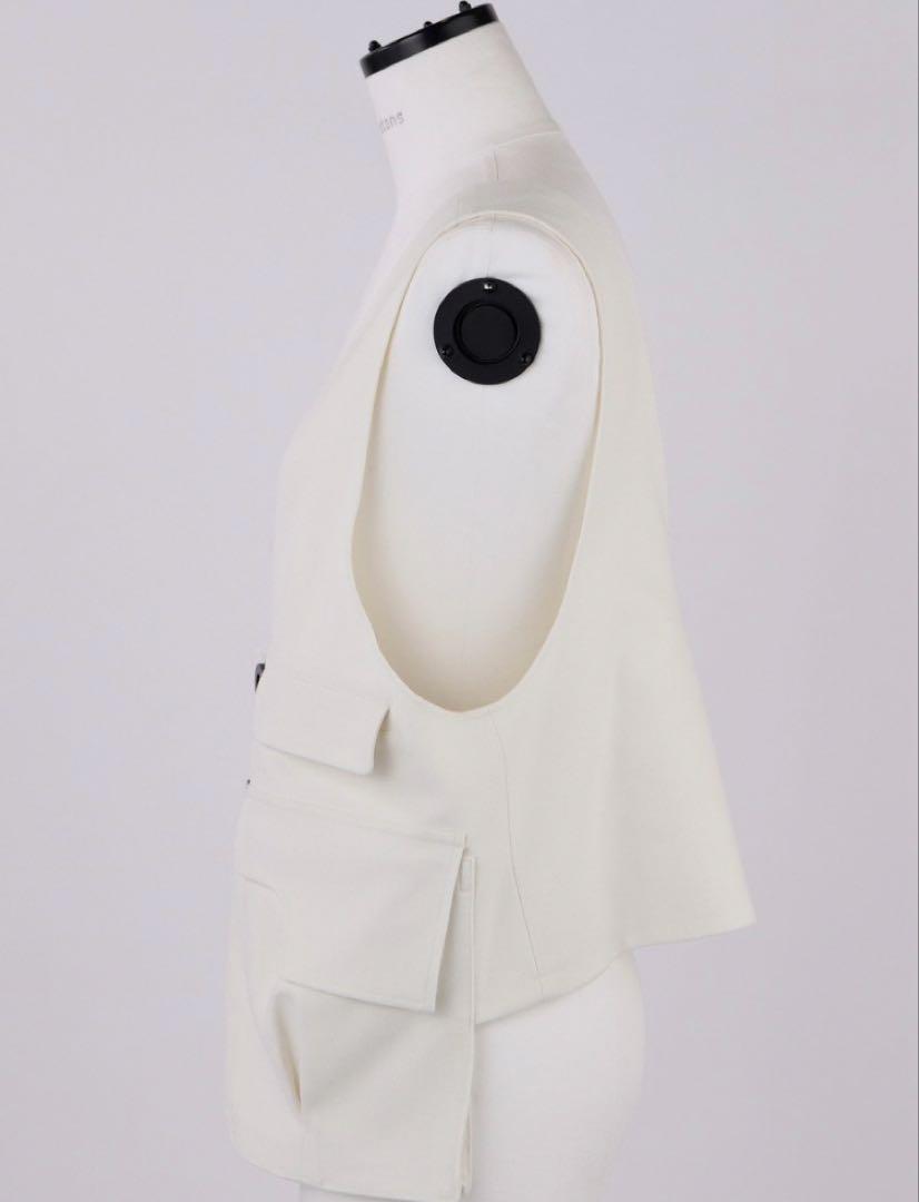 【美品】nagonstansソフトウォームクロス Pocket vest/ベスト