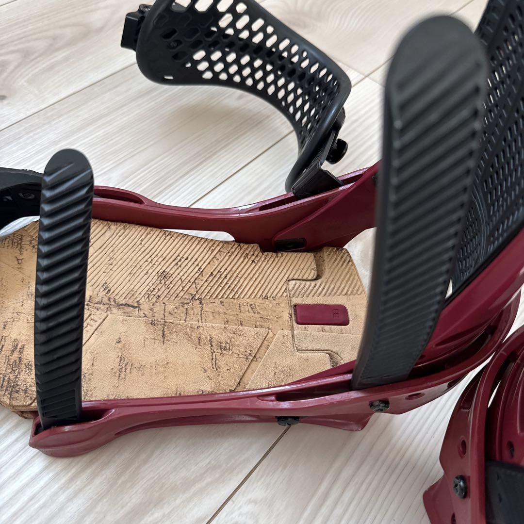 Burton マラビータ スノーボードビンディング 赤