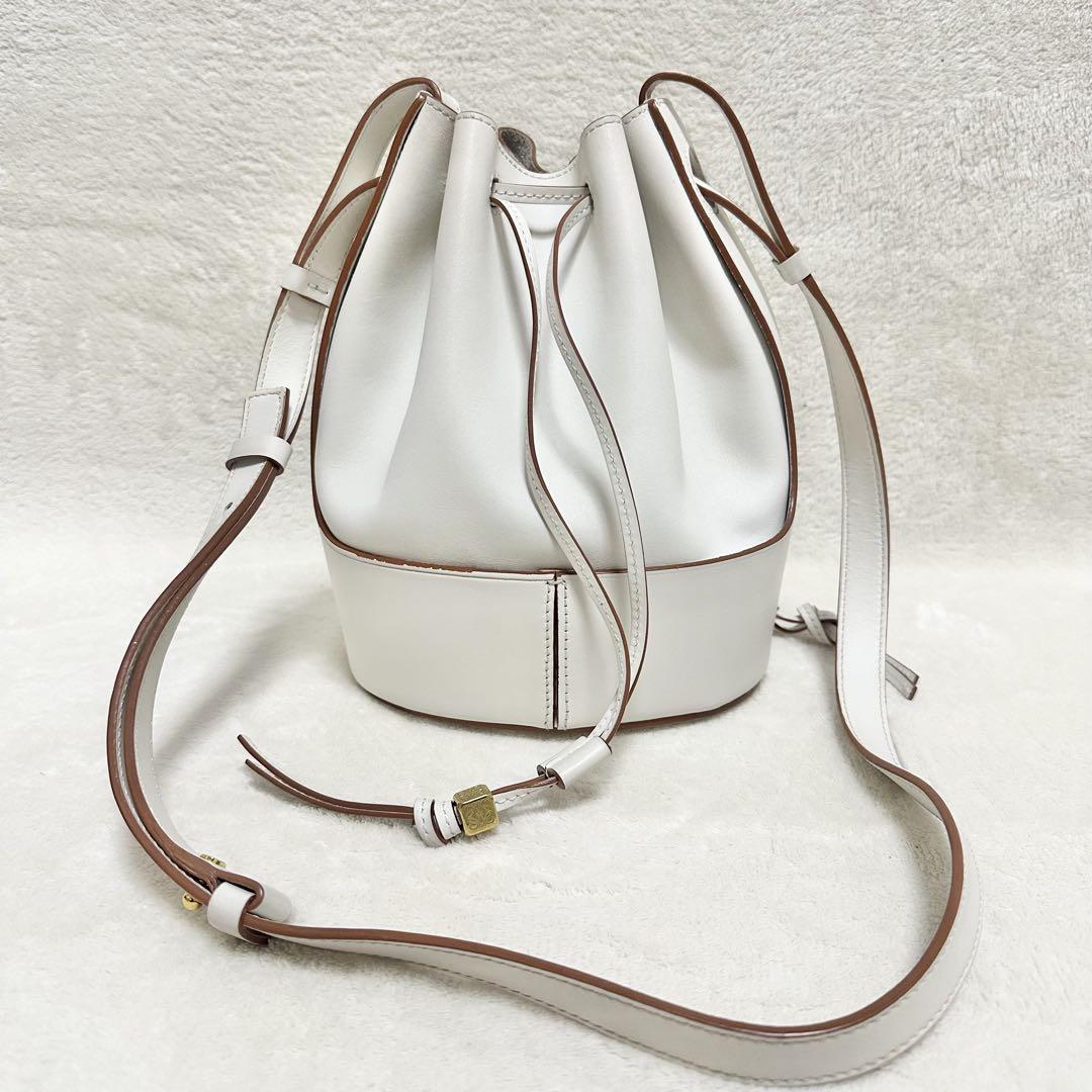 極美品】 LOEWE ロエベ バルーンバッグ スモール ホワイト